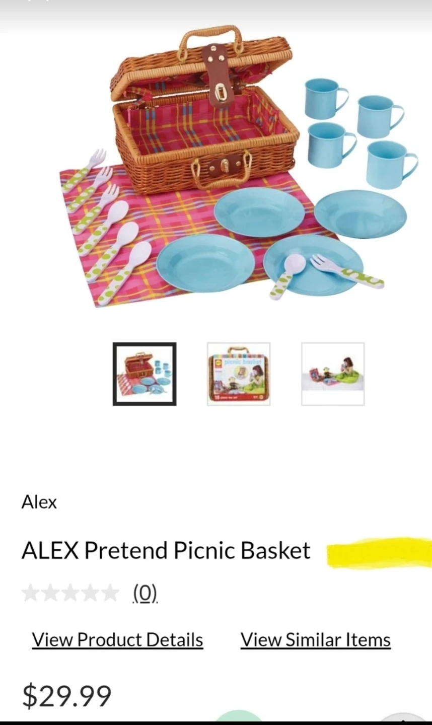 New Pretend Picnic Basket Set - photo 4