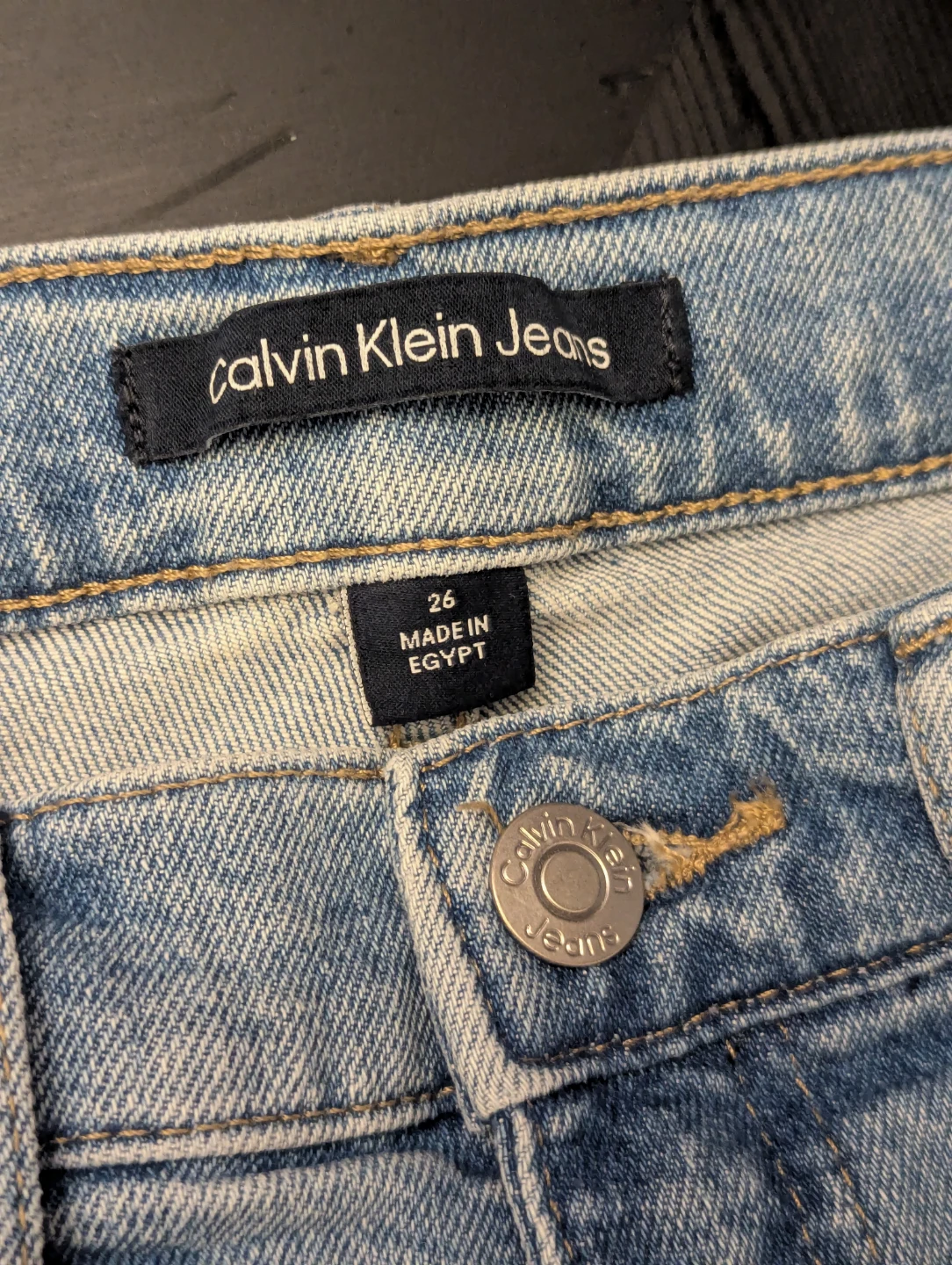 Calvin Klein Jeans High Rise Denim Shorts Size 26 - photo 5