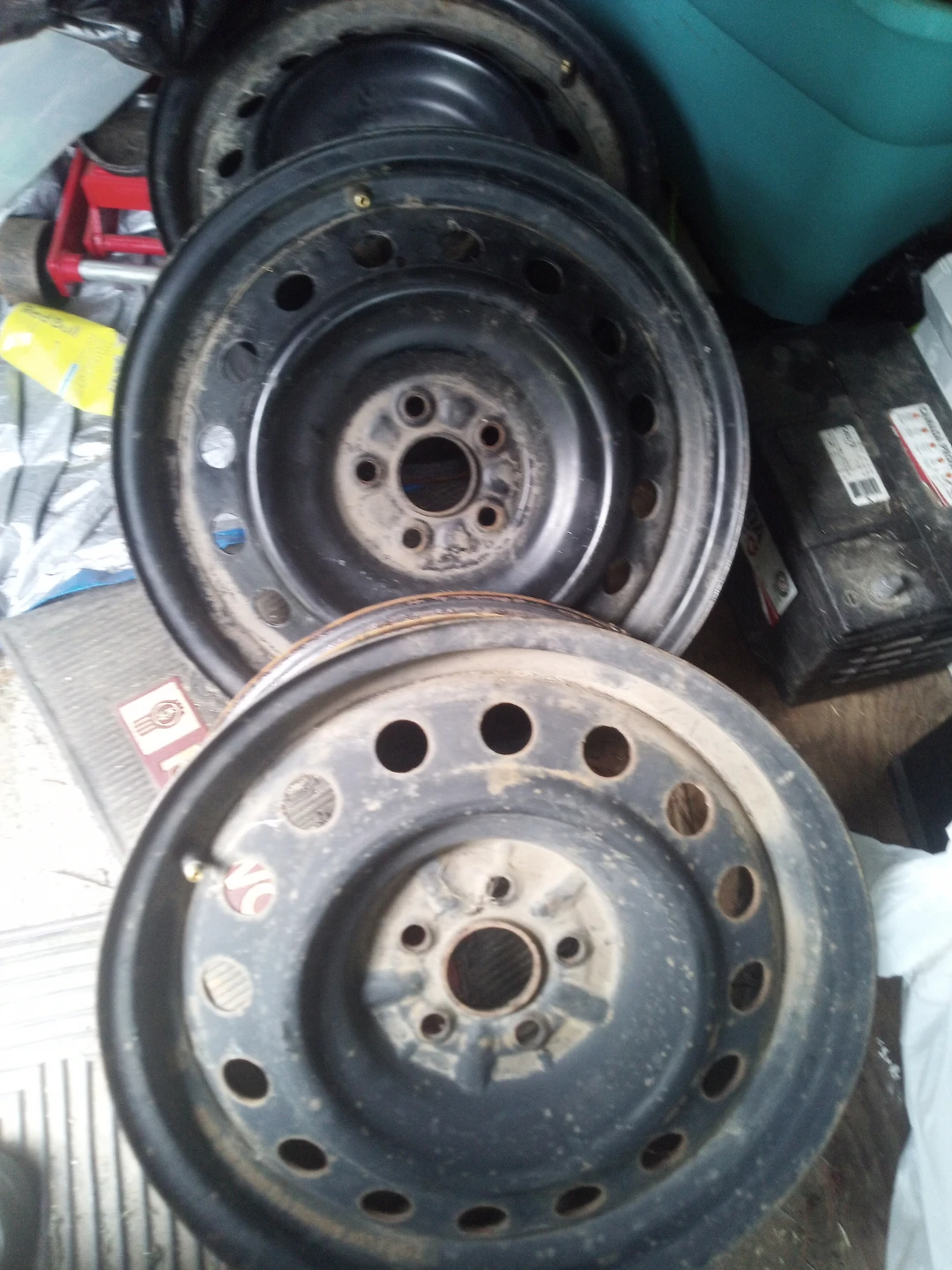 Set of 4 Black Steel Rims - photo 2