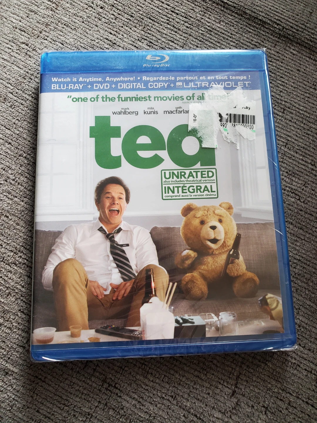 Ted Unrated Blu-ray + DVD + Digital Copy ⚽