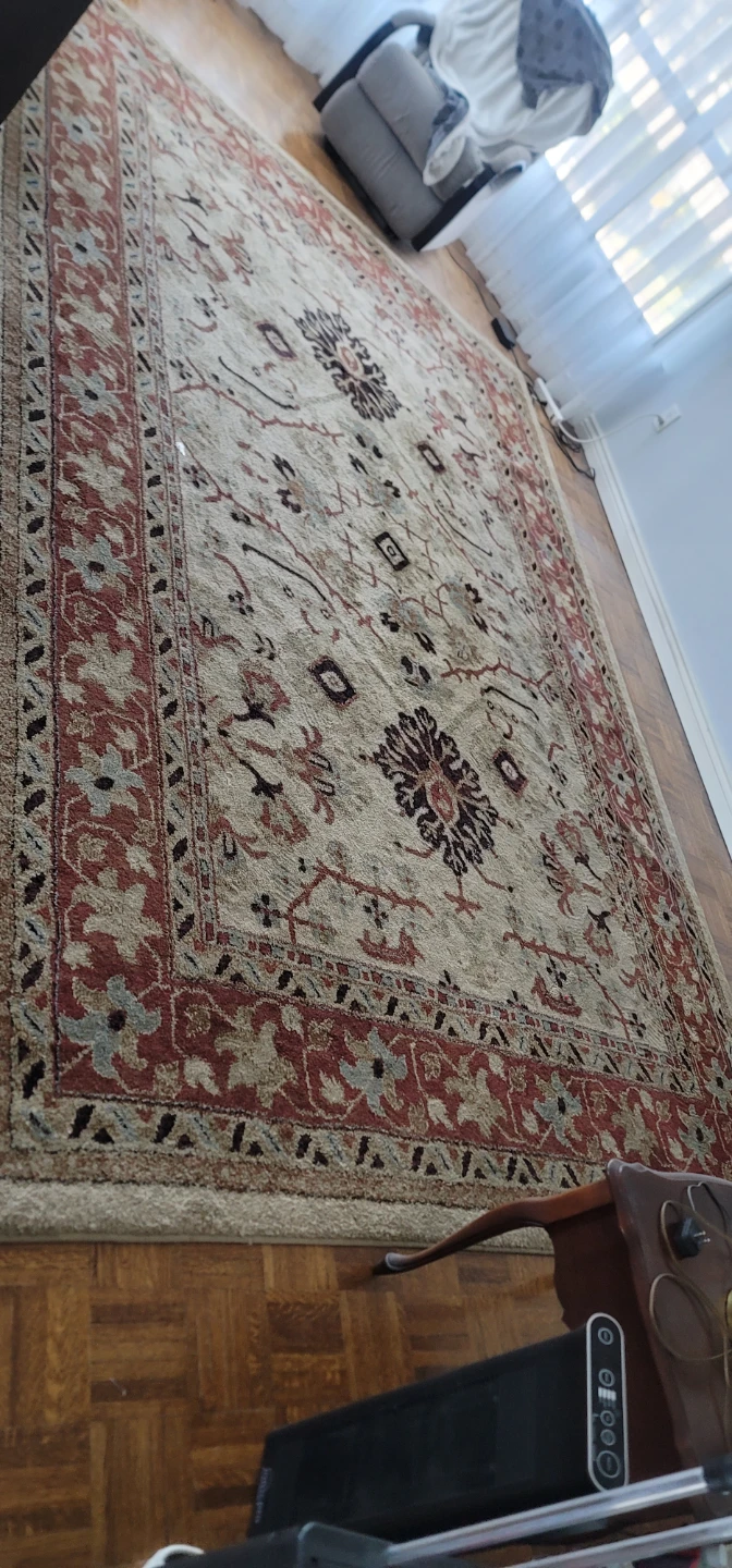 ORIAN Kashmere Bisque Area Rug 106" x 156"