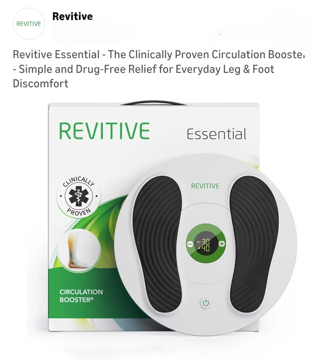 New Revitive Essential - The Clinically Proven Circulation Boost