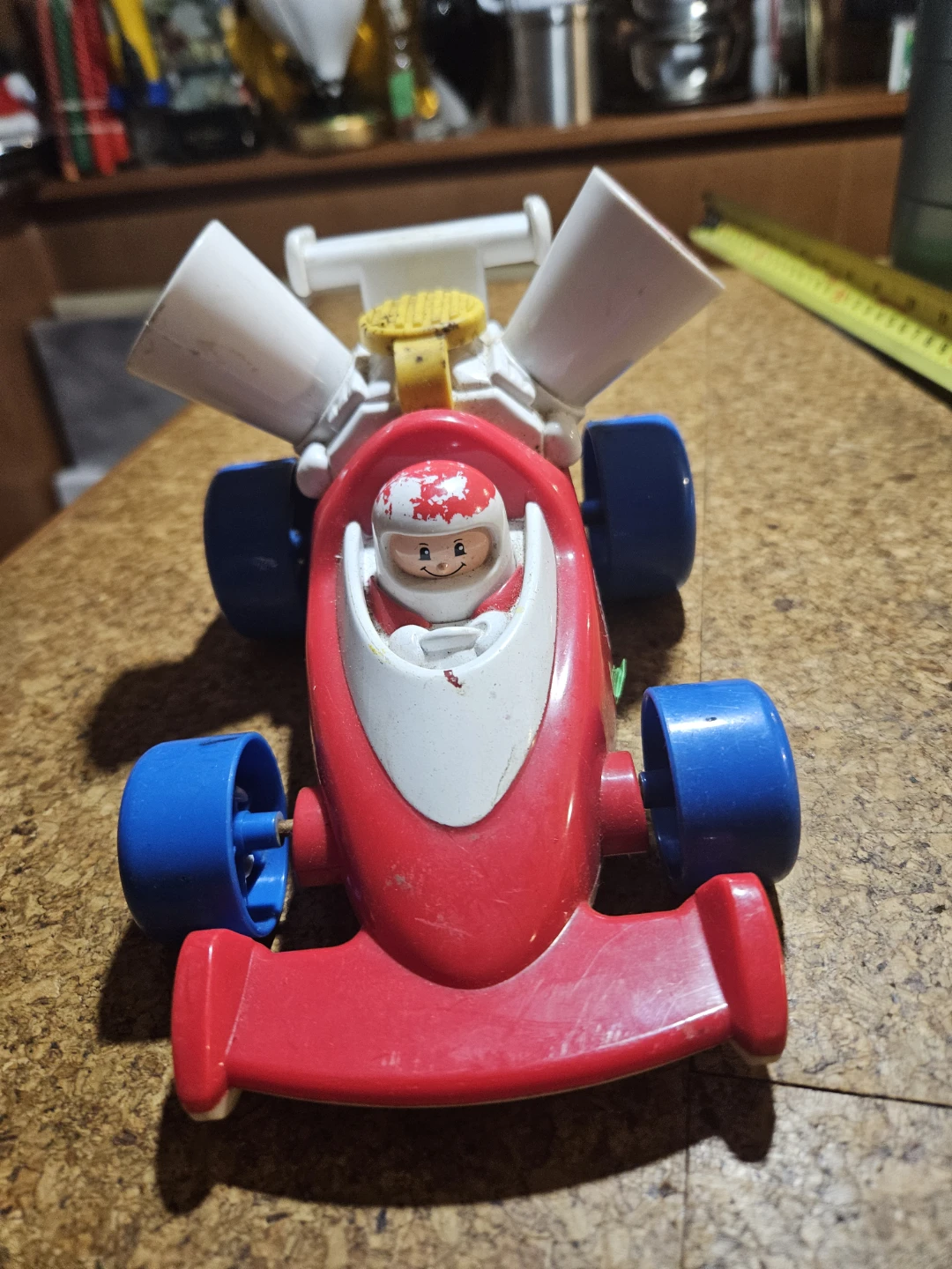 Vintage 1992 Fisher-Price Race Car Toy - photo 2