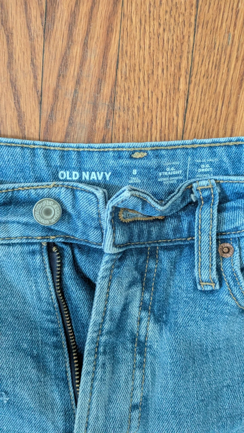 Old Navy Tall Women's Straight Leg Jeans Light Wash - photo 2