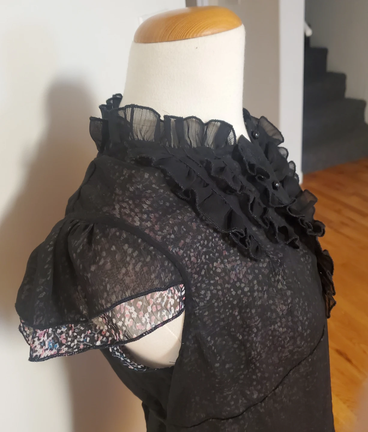 Max studio Ruffled Silk Tunic Dress/Blouse - photo 2