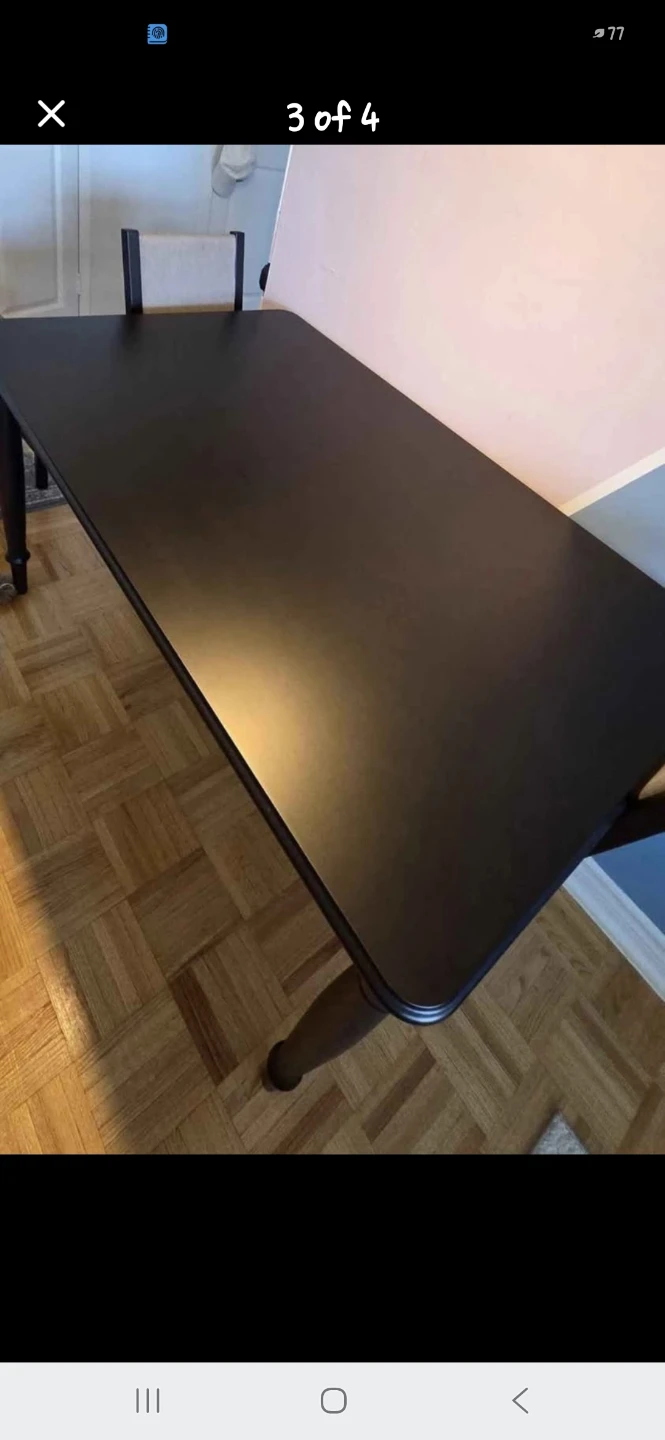 Large Dining Table Black - photo 3