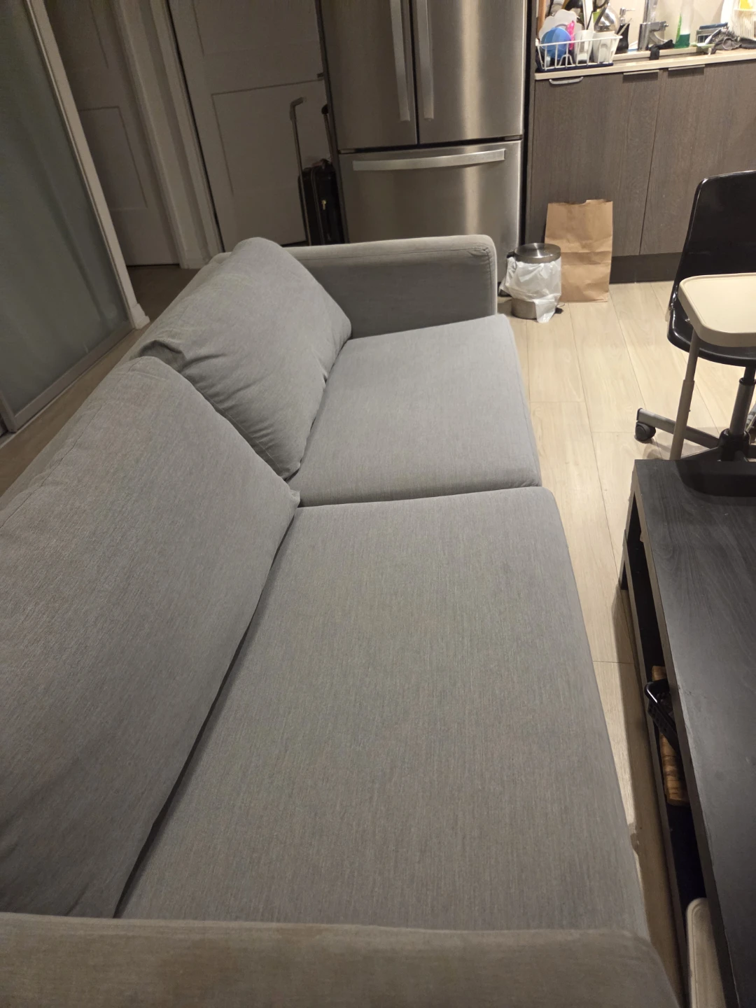Grey Two-Seater Sofa as per moving we need to sell faster - photo 2