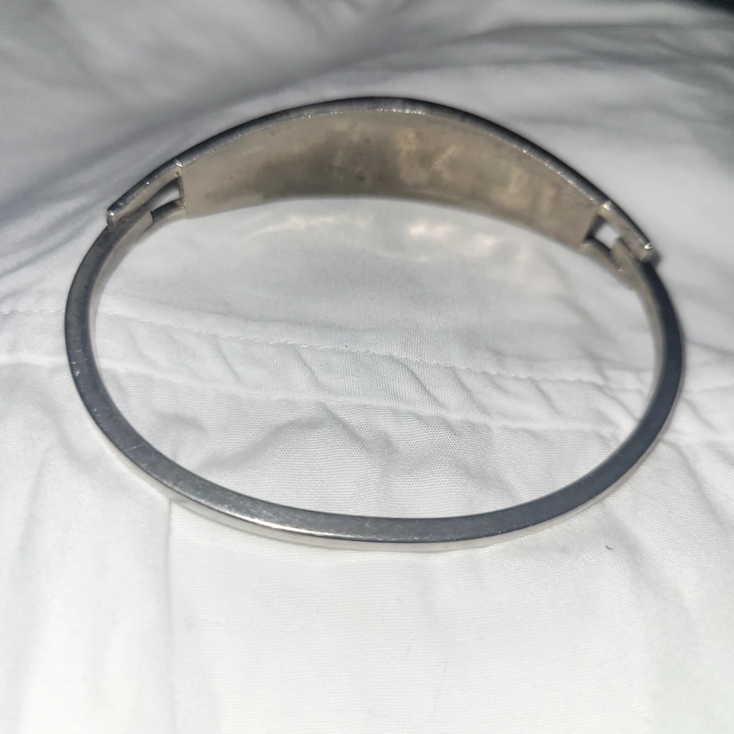 Sterling Silver Inlay Bangle Bracelet - photo 3