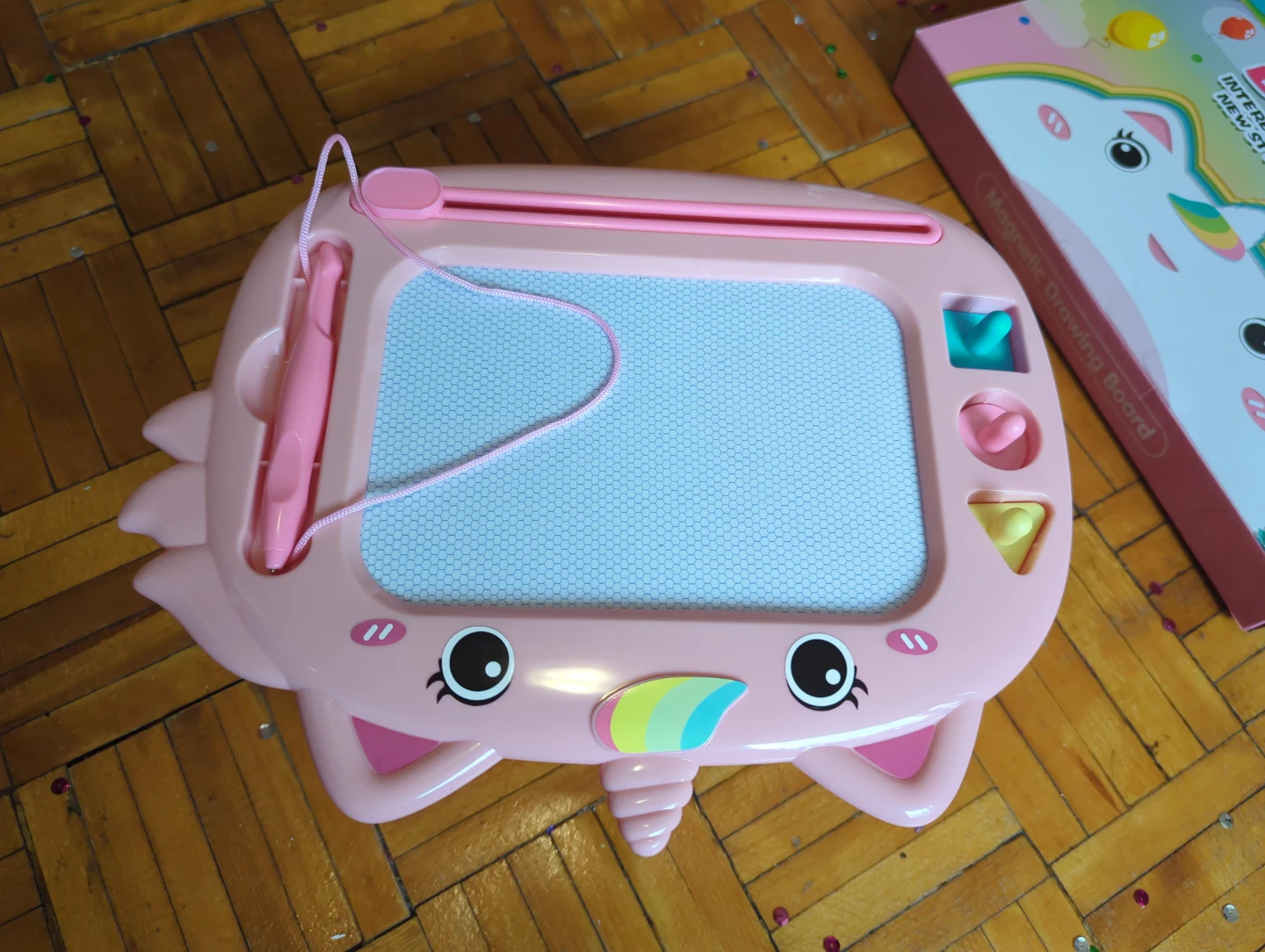 Pink Unicorn Magnetic Drawing Board