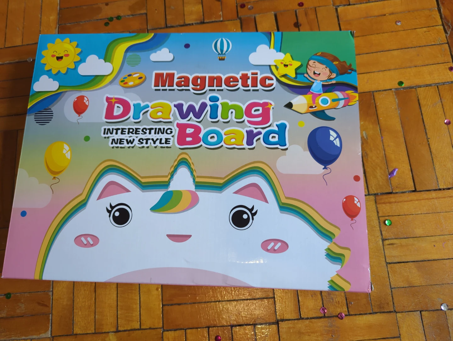 Pink Unicorn Magnetic Drawing Board - photo 2
