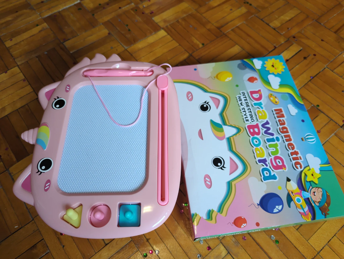 Pink Unicorn Magnetic Drawing Board - photo 4