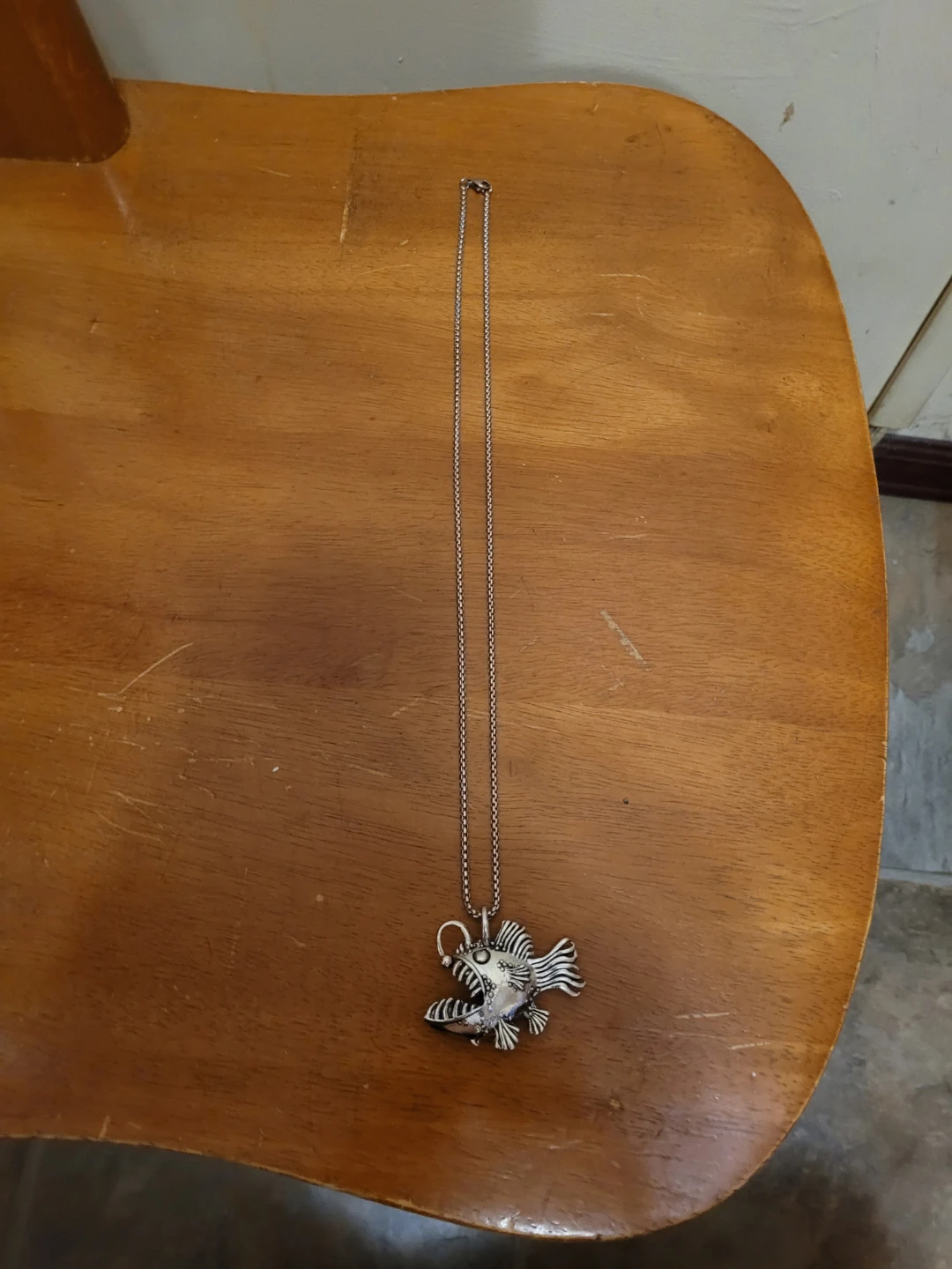 Anglerfish necklace. Heavy almost 1oz pendant - photo 2