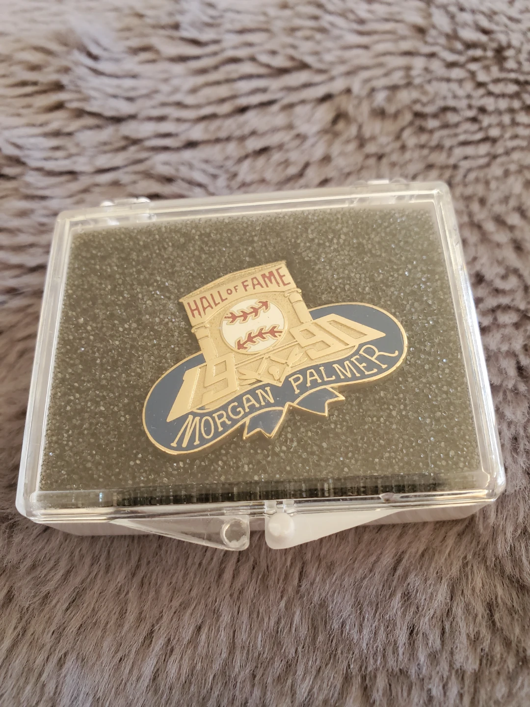 1990 Baseball Hall of Fame Induction Press Pin ⚽ - photo 2