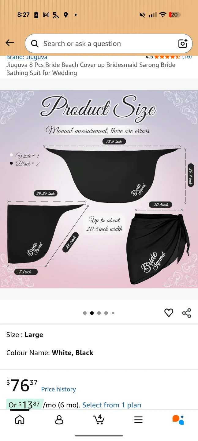 8-Piece Bride Squad Sarong Set - photo 5