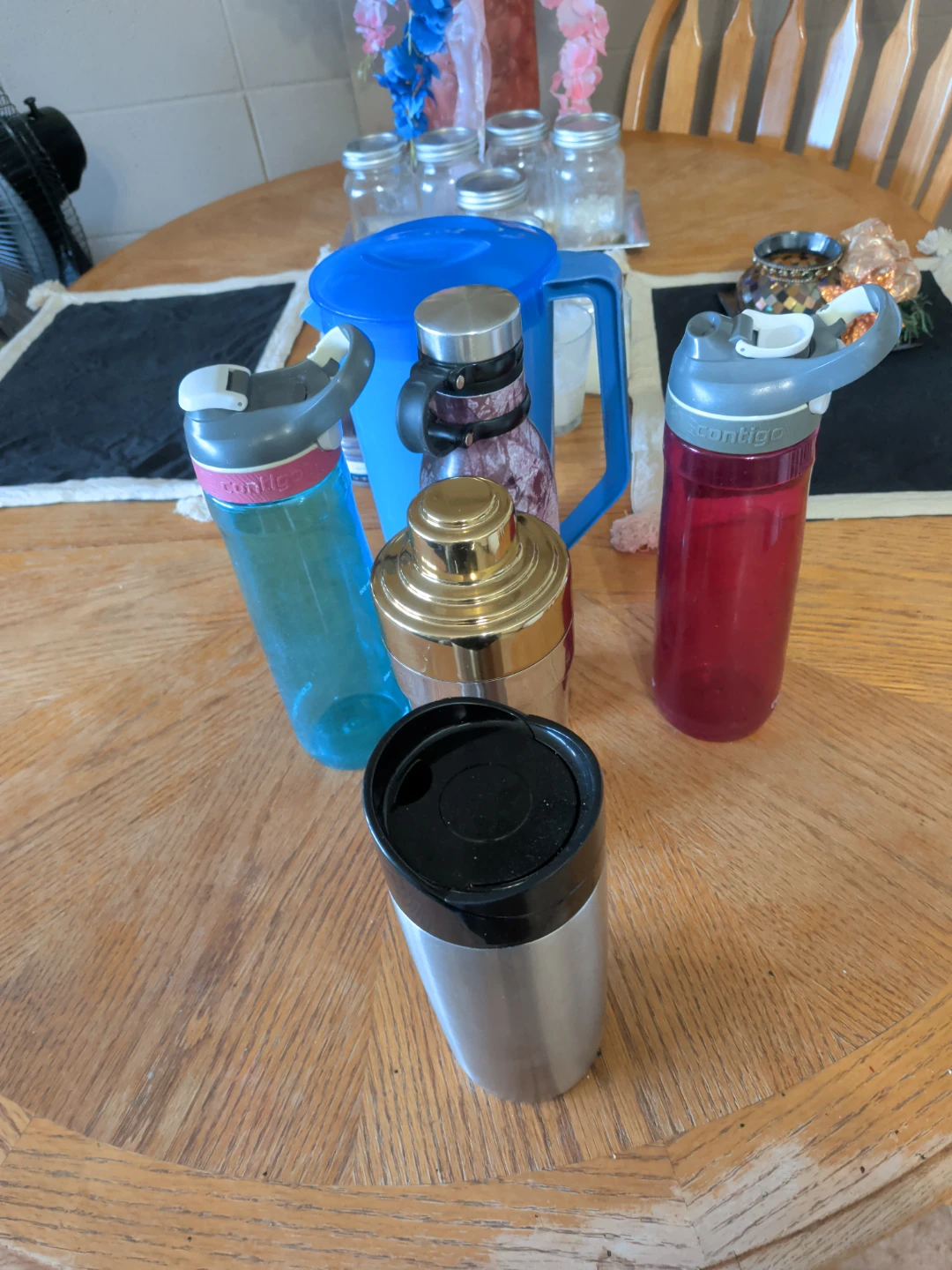 Contigo Water Bottles and Pitcher Set