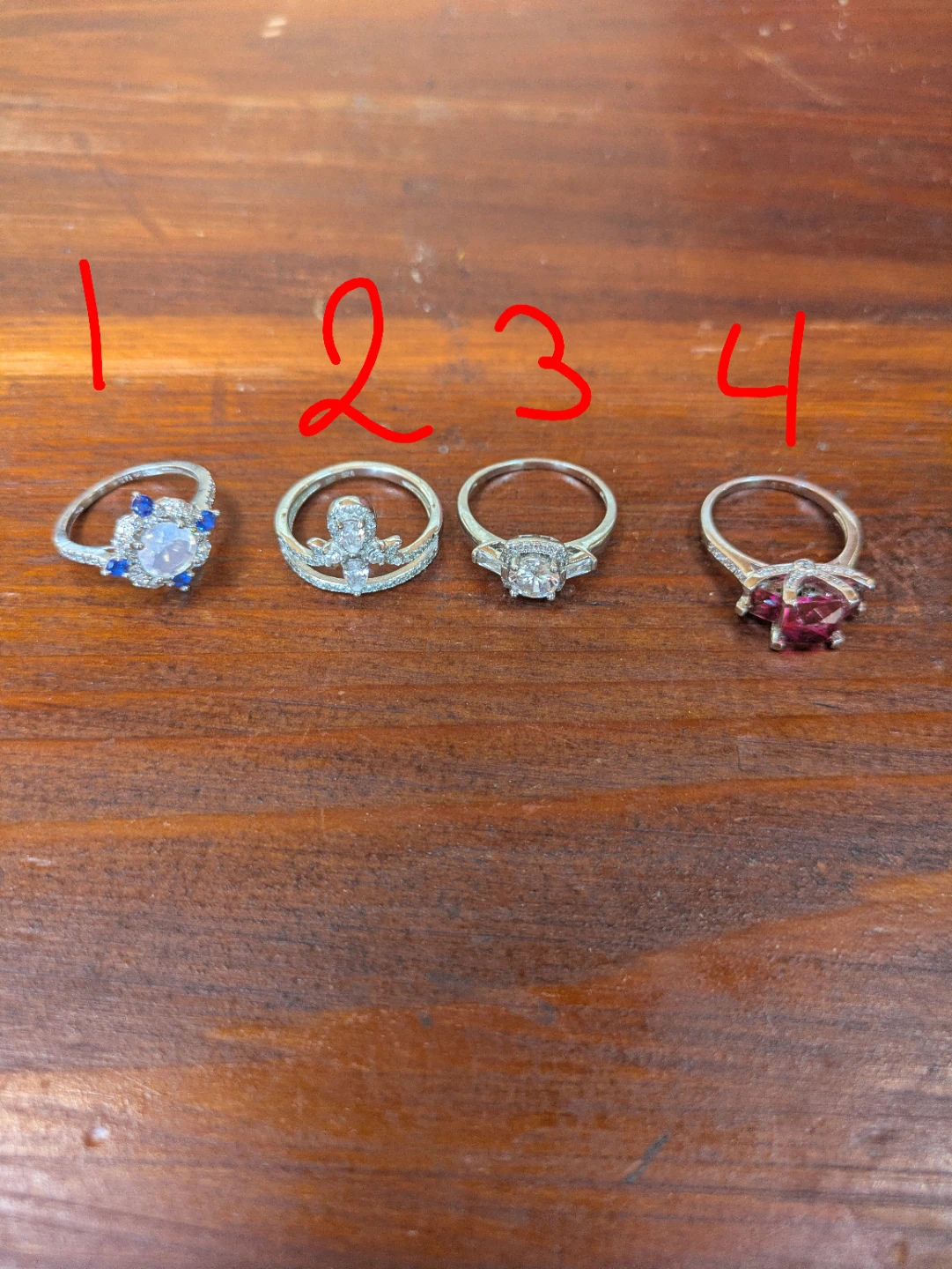 Assorted Rings - 4 Pieces