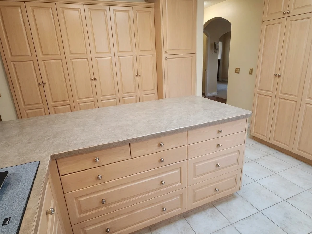 Complete Solid Maple Kitchen Cabinets + island + ASKO Dishwasher - photo 3