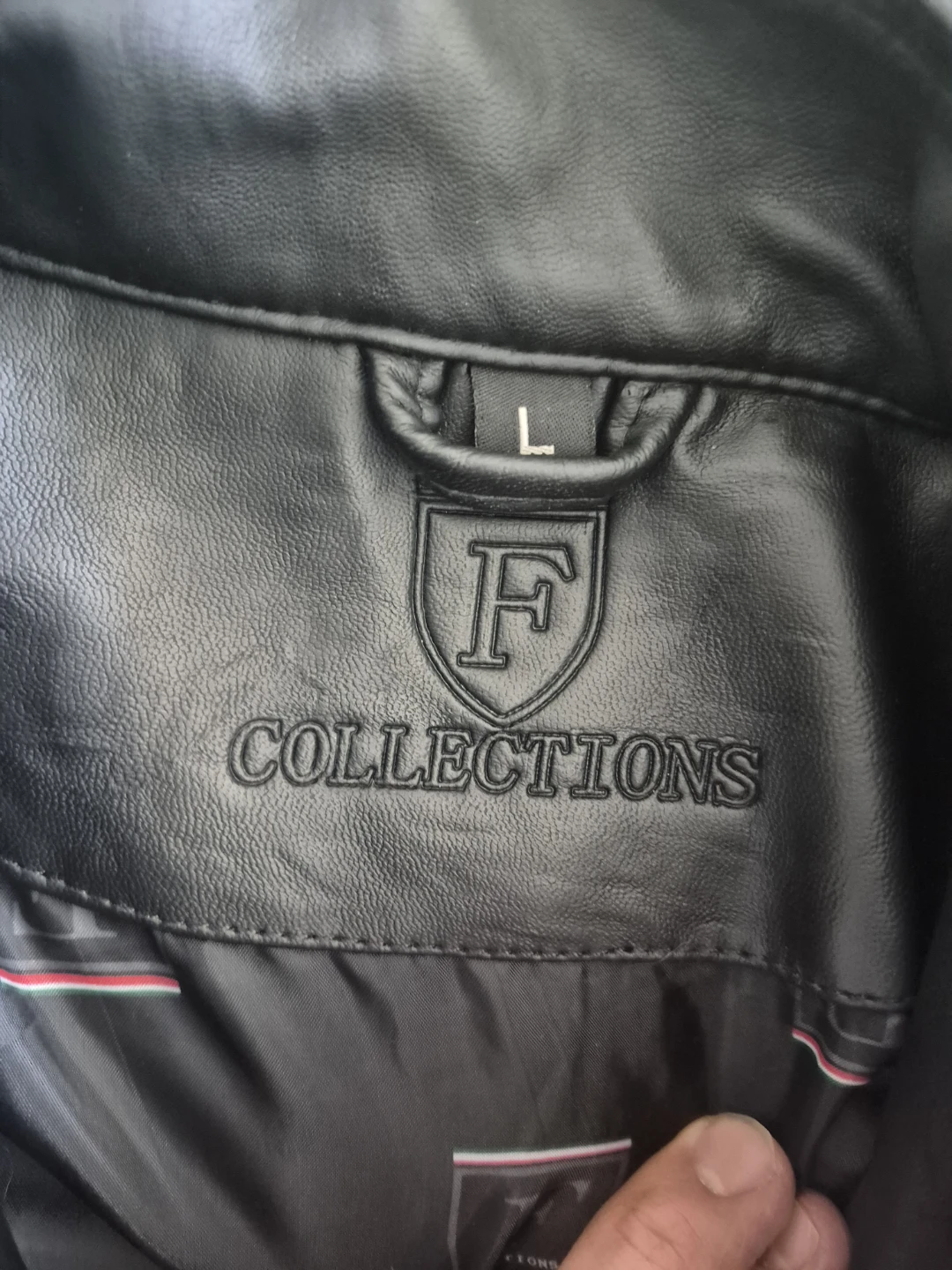 F Collections Faux Leather Jacket Size L - photo 2