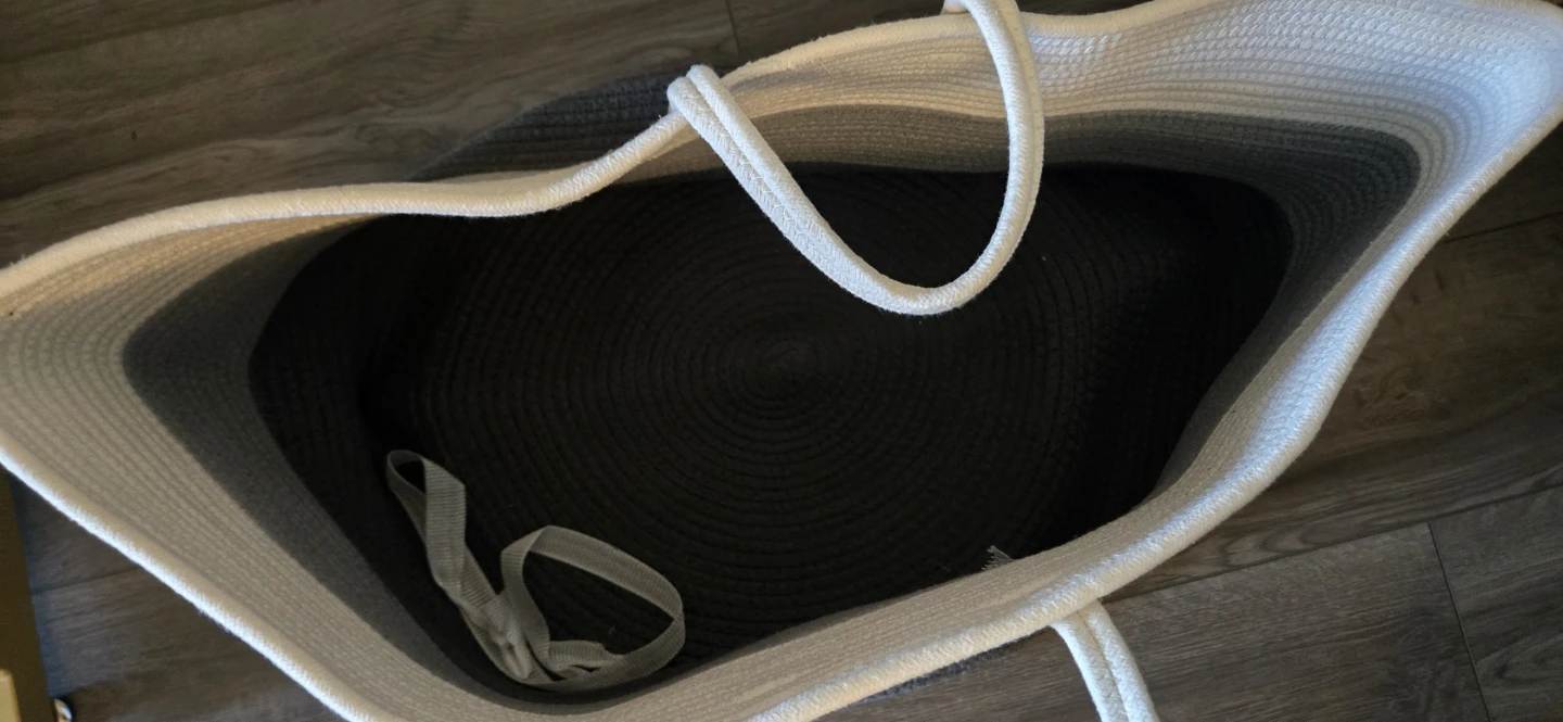 Large Rope Storage Basket with Handles - photo 2