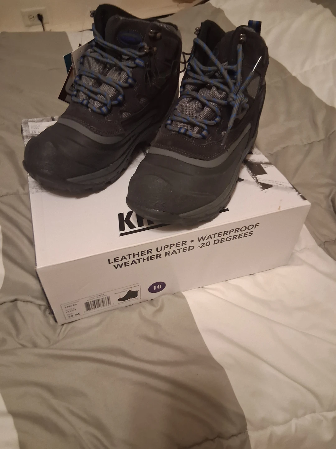 Khombu Men's Waterproof Winter Boots Size 10 - photo 4