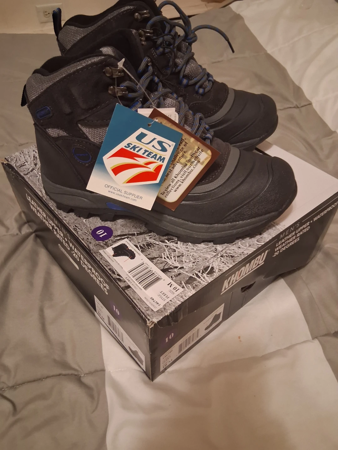 Khombu Men's Waterproof Winter Boots Size 10 - photo 5