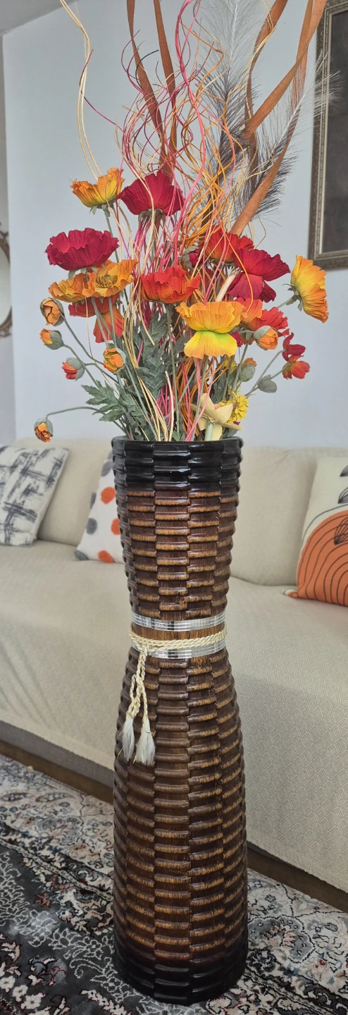 Artificial Flower Arrangement in Decorative Vase
