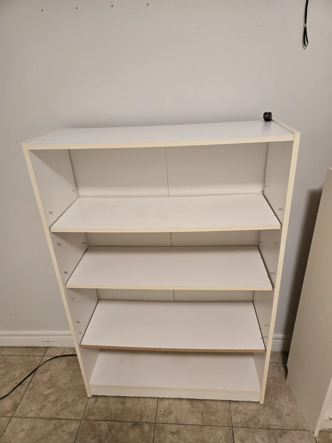 White 4-Shelf Bookcase