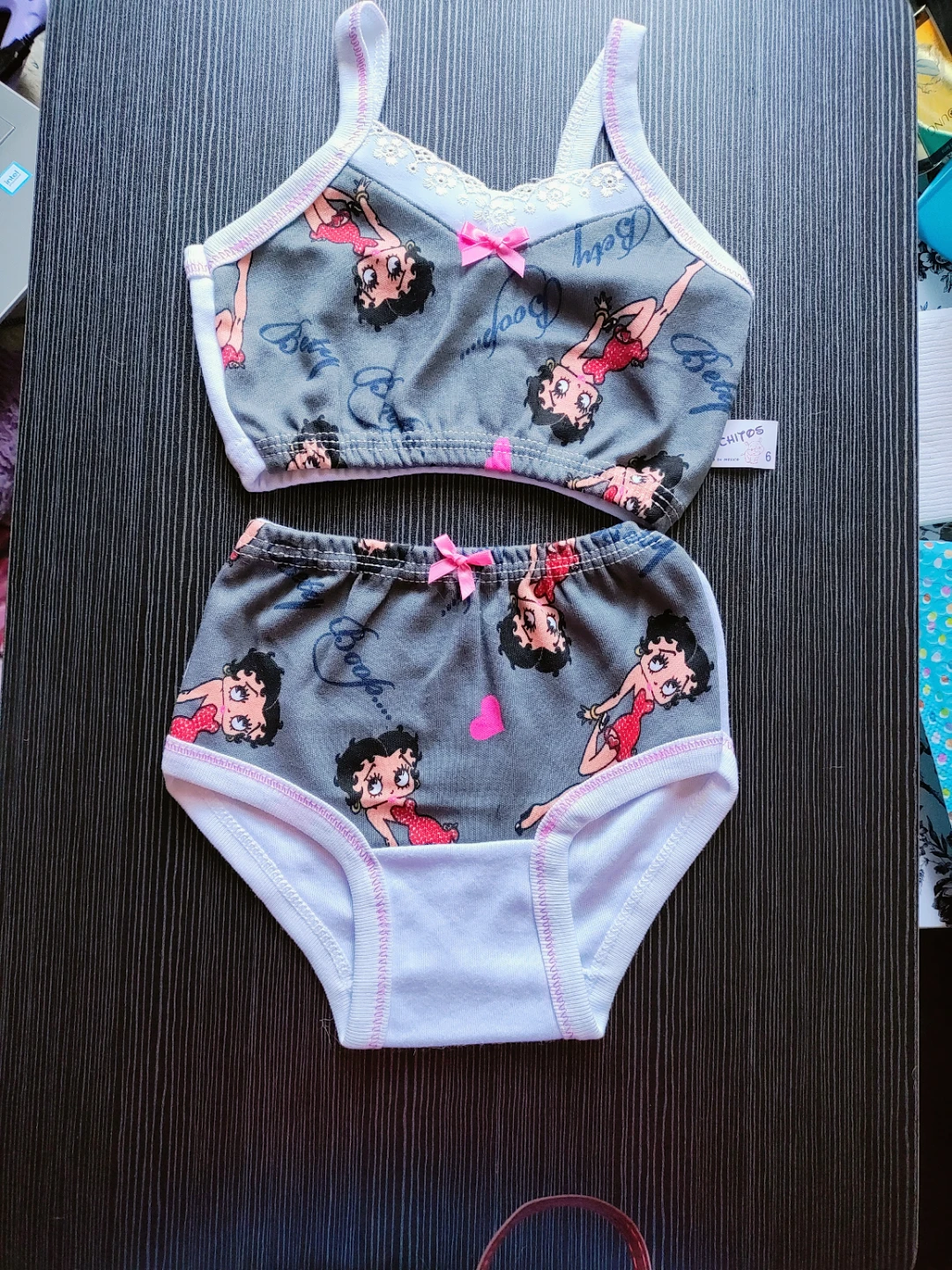Betty Boop Toddler Training Bra & Panty Set - Size 6