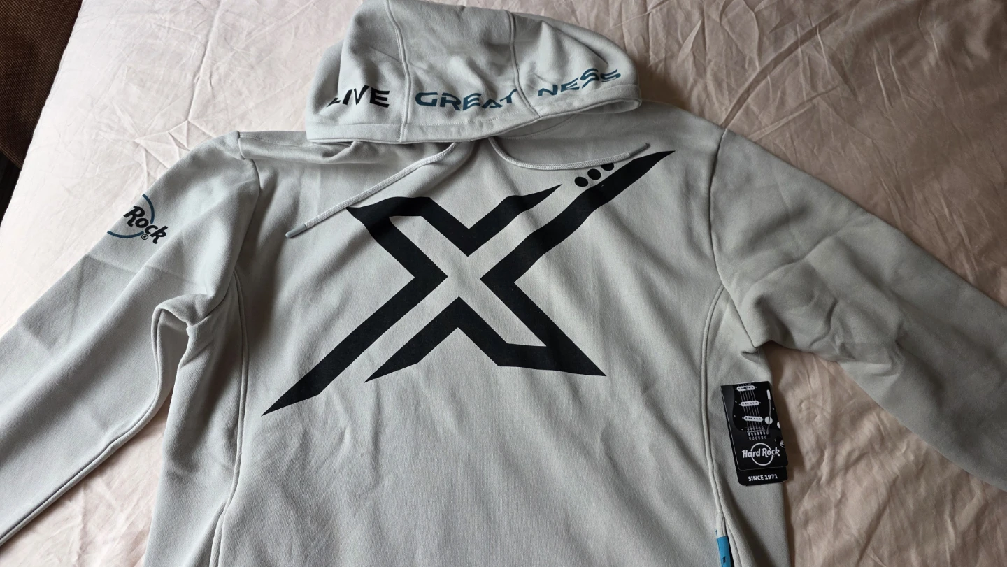 Messi #10 "X" Hard Rock Hoodie Sweatshirt **Brand New** - photo 4