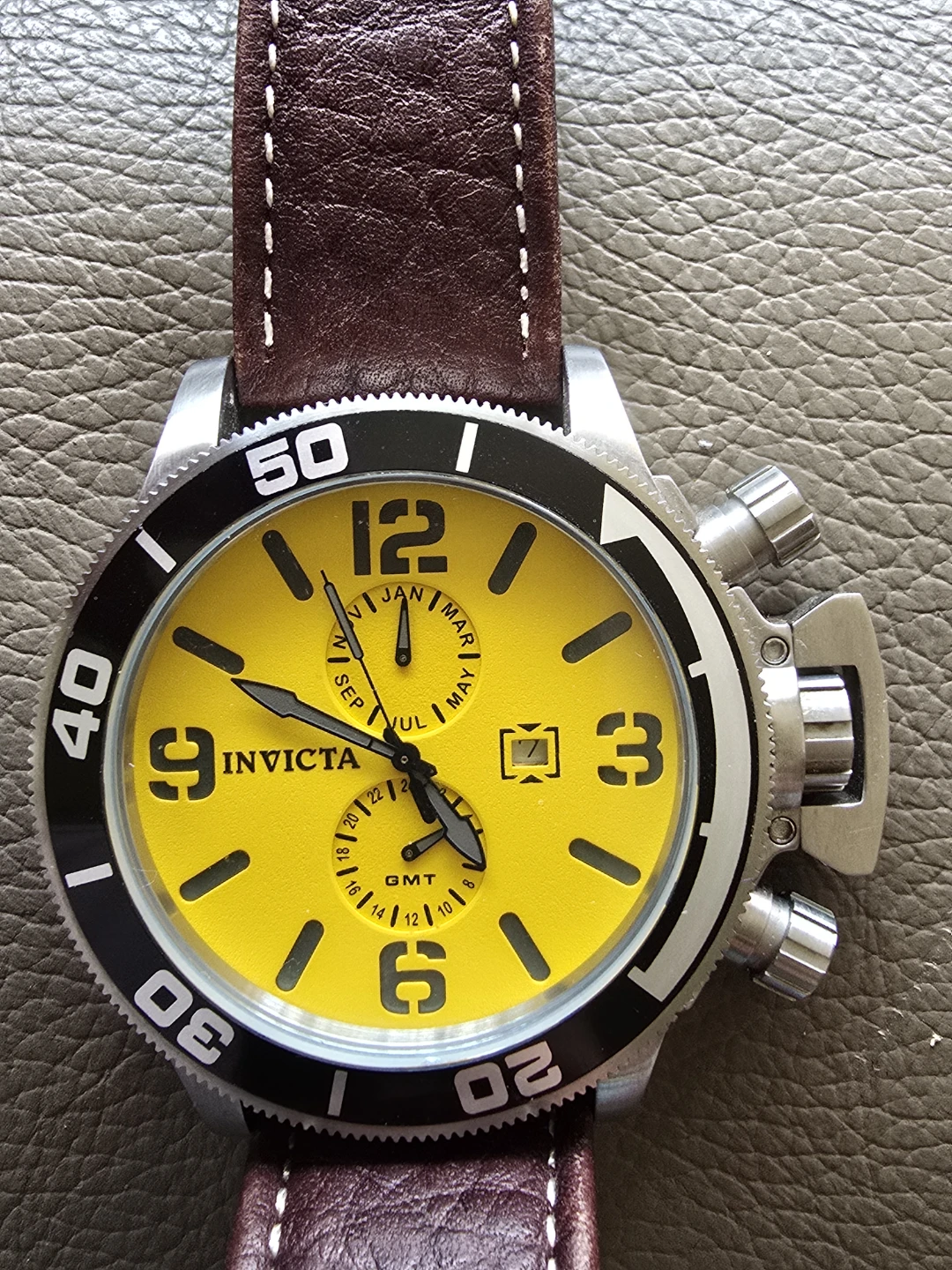 Invicta Watch - Yellow Dial model 0758