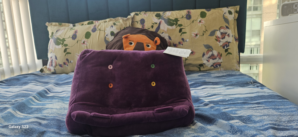 Brand new IPad/book stand purple color