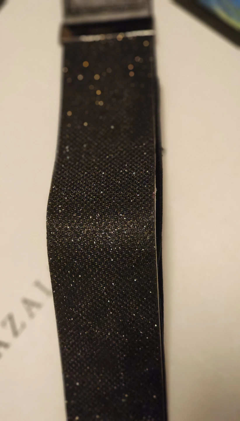 Black Elastic Glitter Belt - photo 5