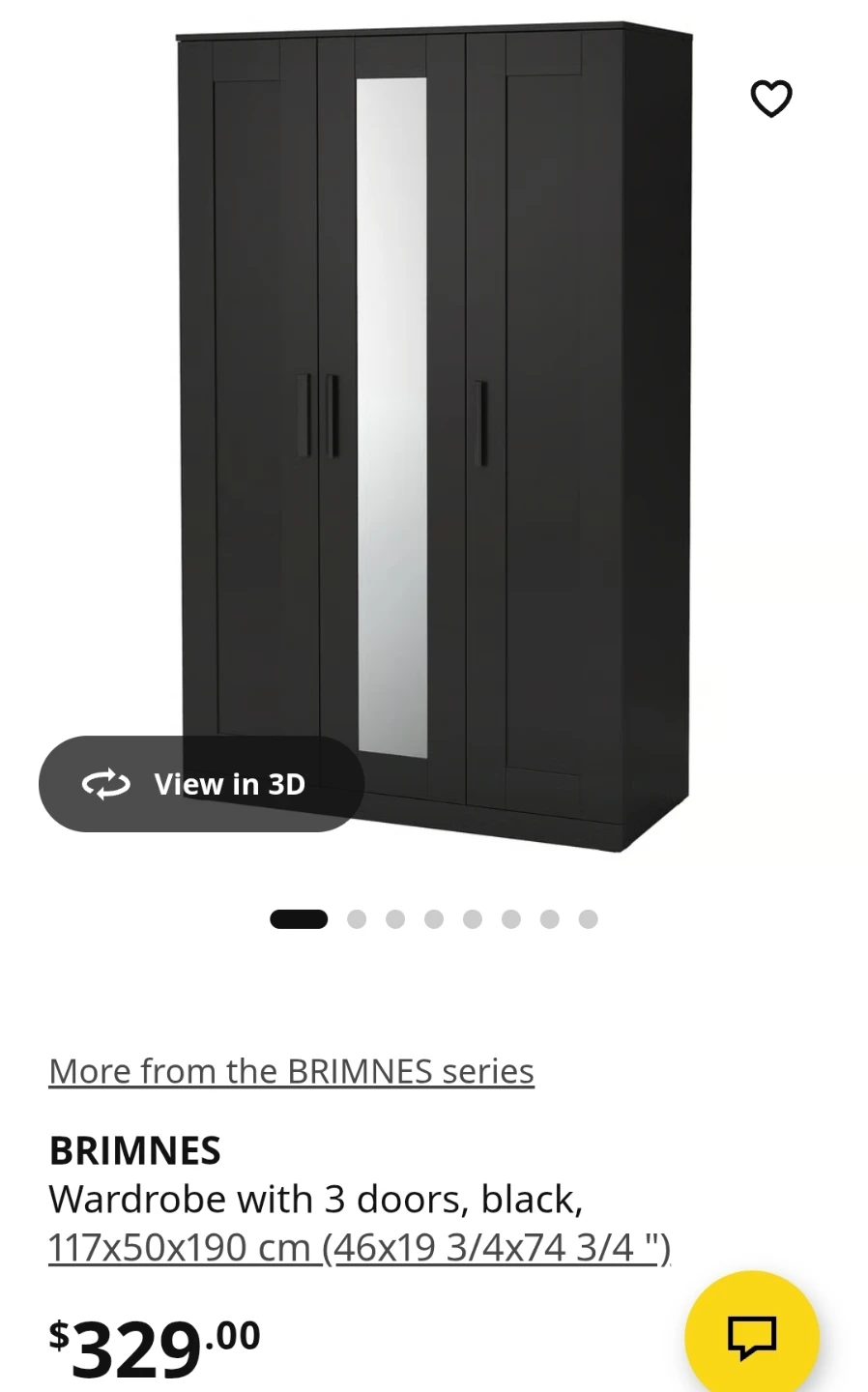 IKEA BRIMNES Wardrobe with 3 doors - photo 5