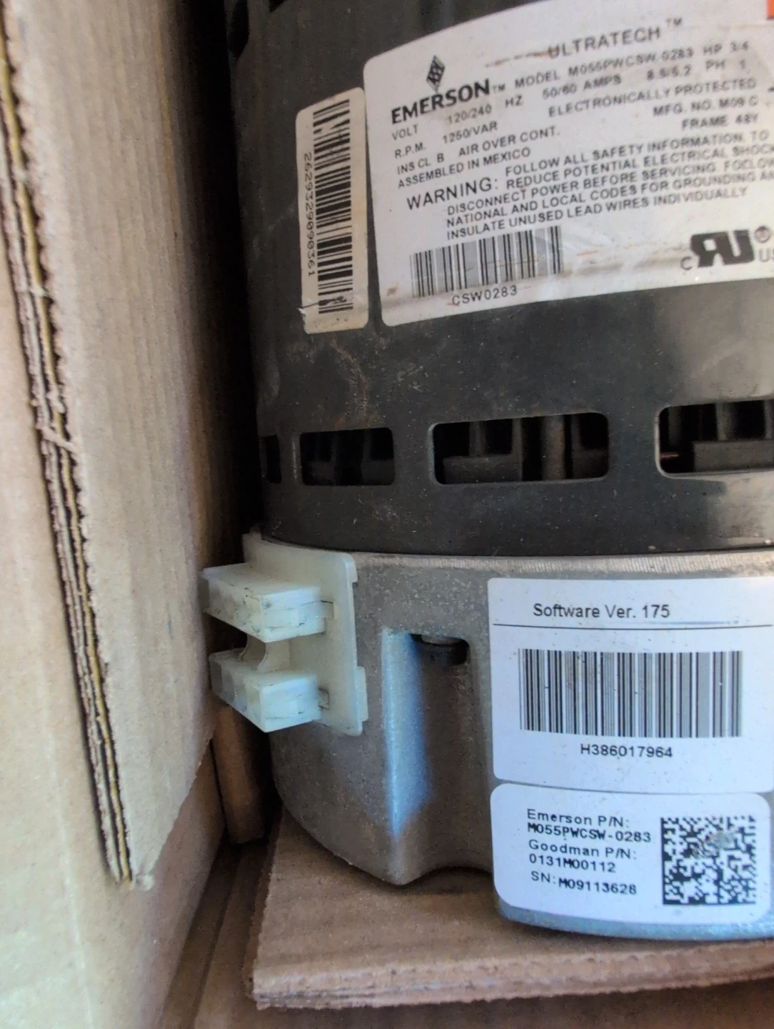 Emerson Ultratech 3/4 HP Motor - photo 4