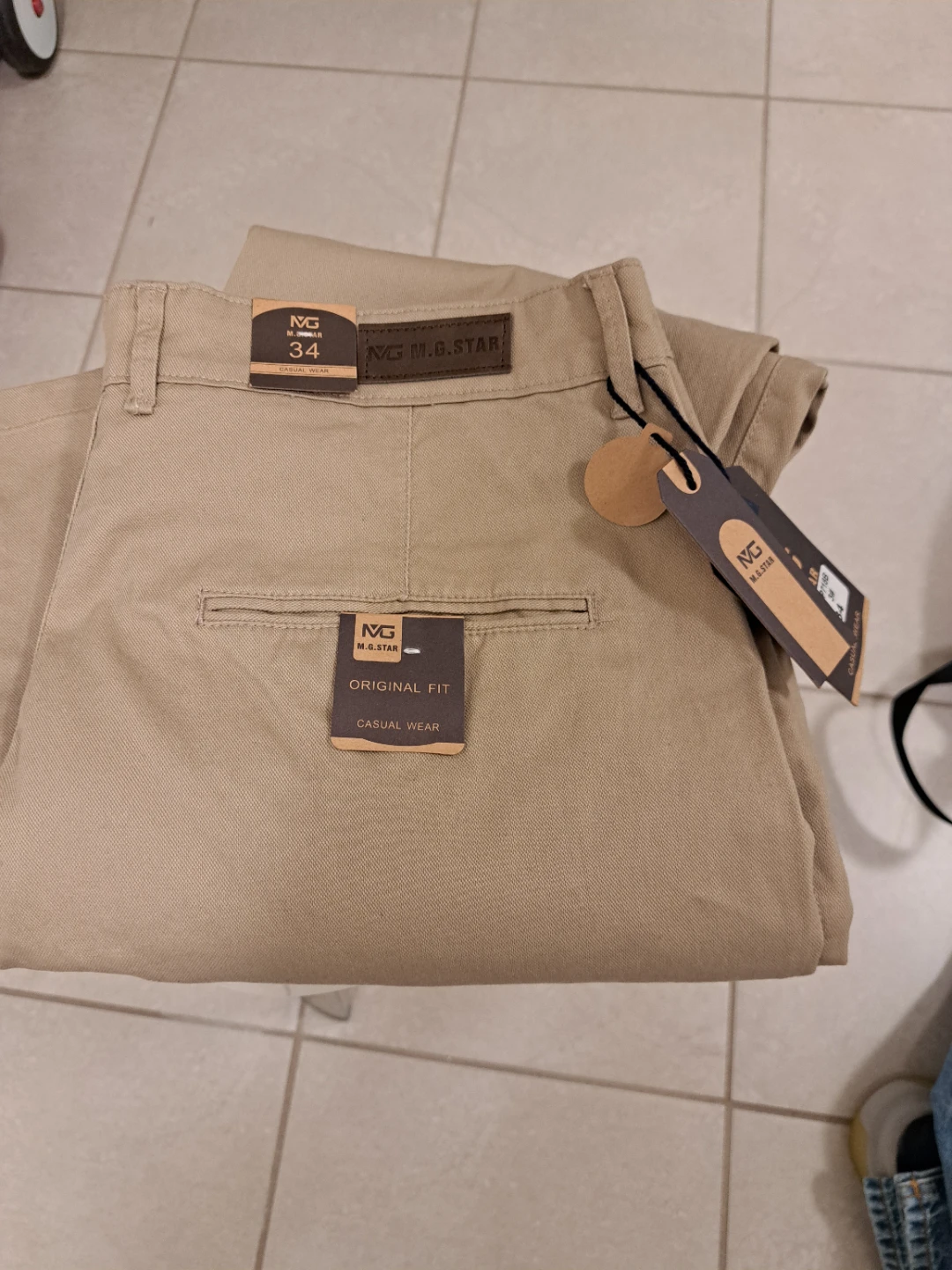 M.G.STAR Casual Wear Khaki Pants