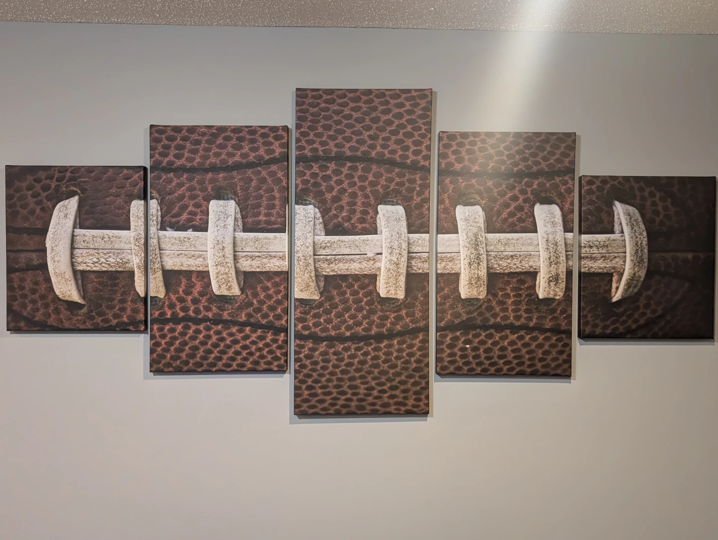 Football Laces Wall art Canvas