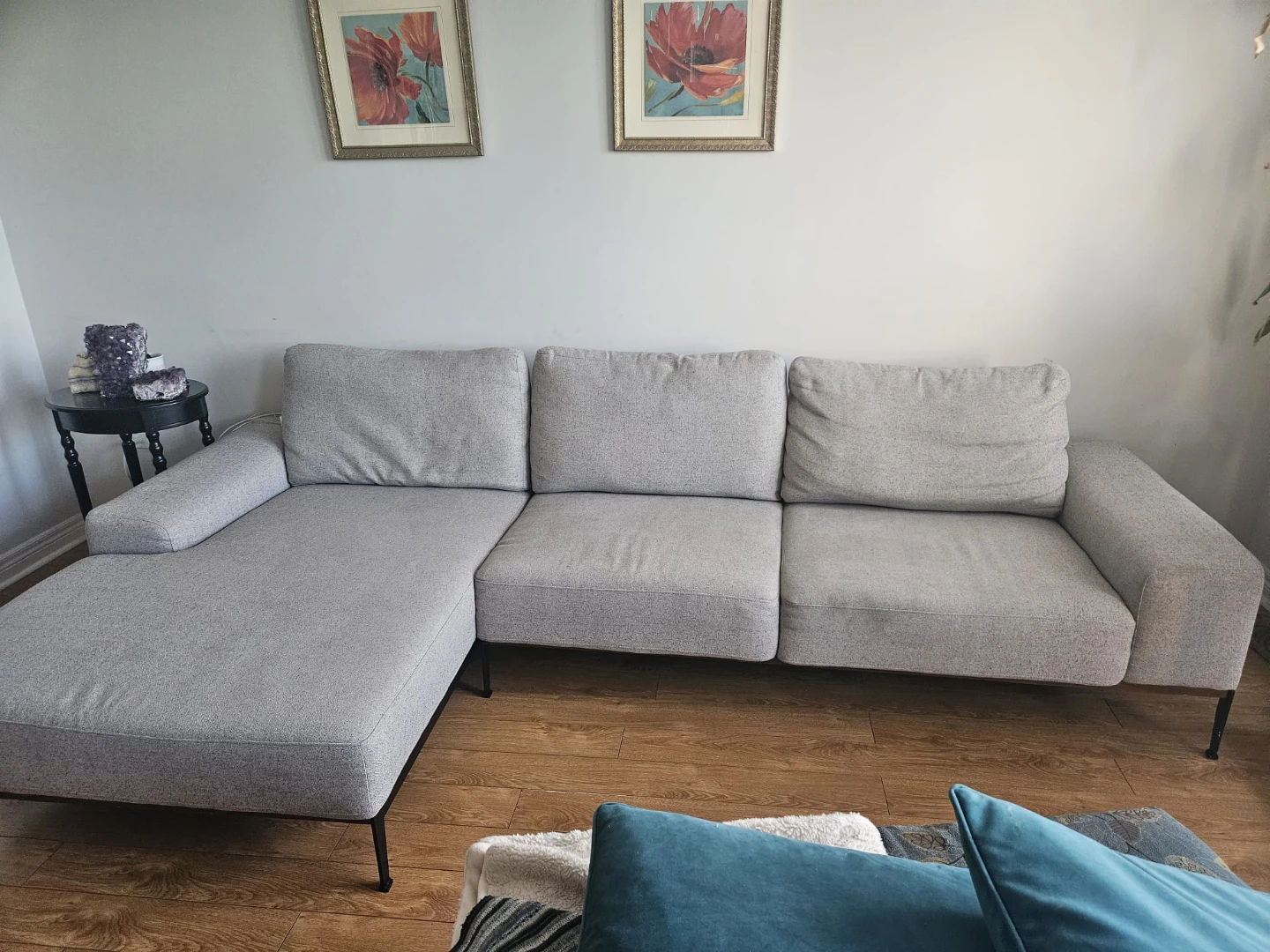 Light Grey Sectional Sofa - photo 5