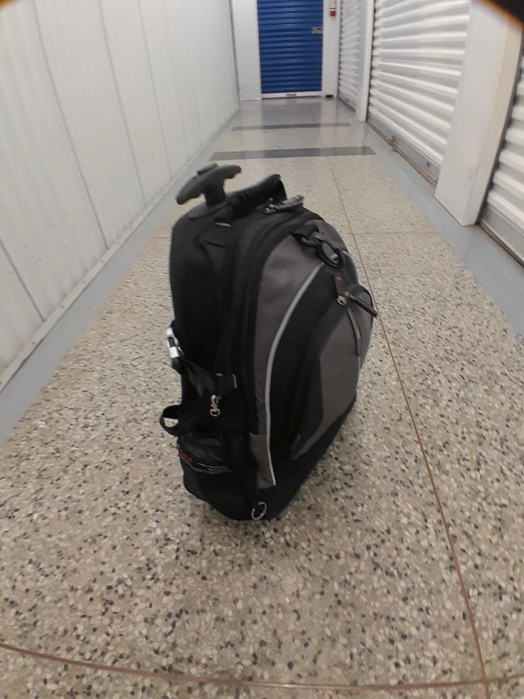 Black Wheeled Laptop Backpack