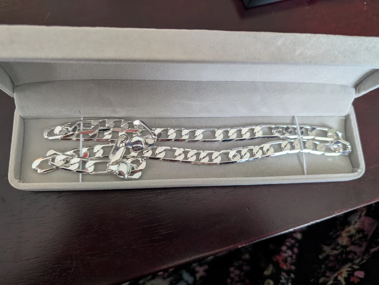 Sterling Silver Figaro Chain Necklace - photo 3