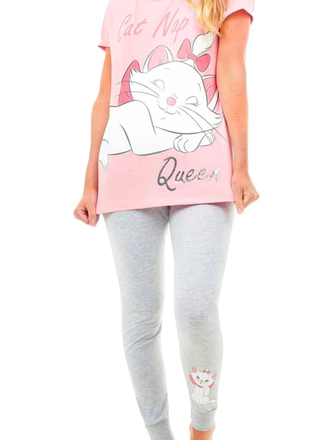 Disney Marie Cat Nap Queen Pajamas Set for Adult
