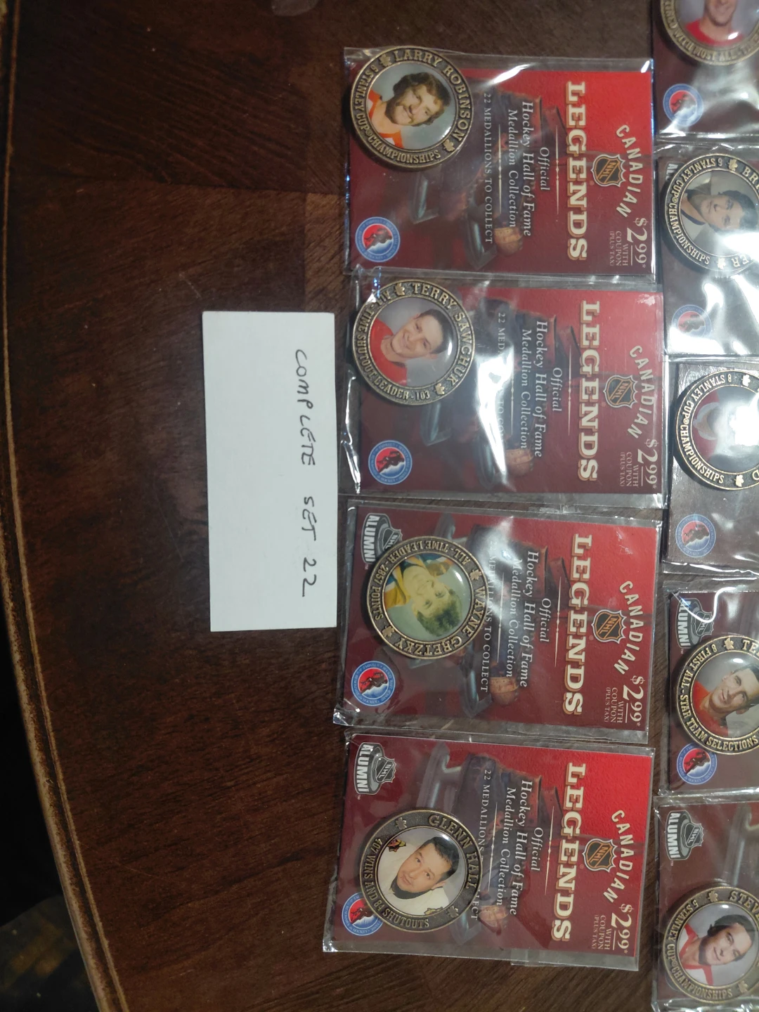 Canadian Legends Hockey Hall of Fame Medallion Collection