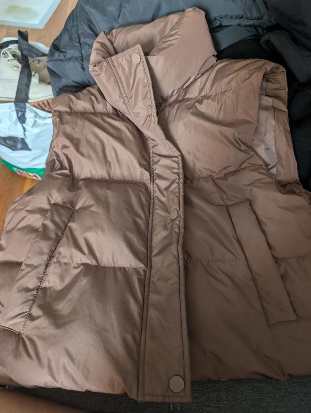 Brown Puffer Vest