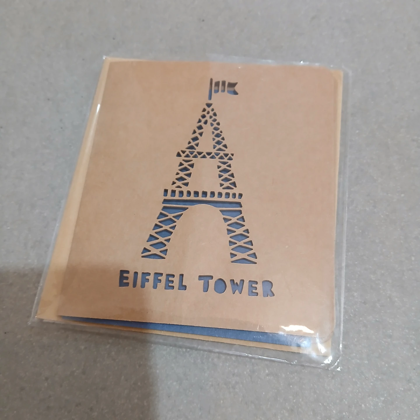 ⚽ Eiffel Tower Card with Envelope