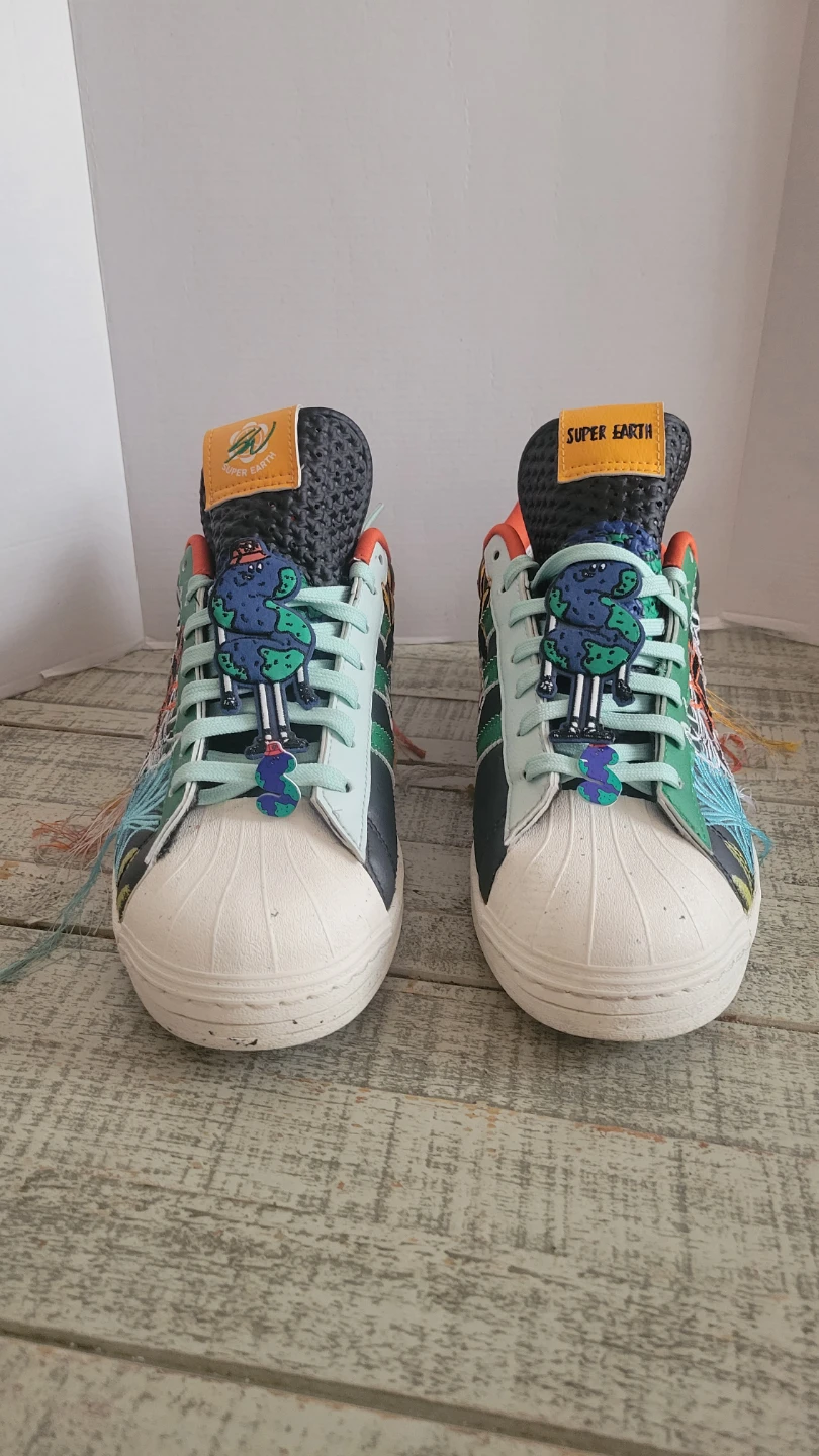 Adidas Superstar "Super Earth" Sneakers Size 10