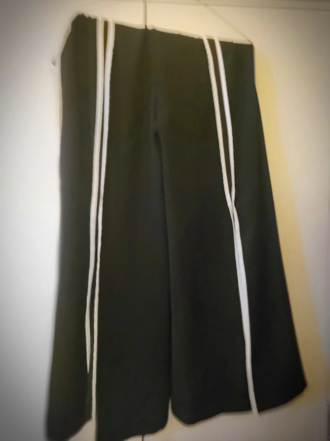Black Wide Leg Pants with White Stripes size XL 50% off - photo 3