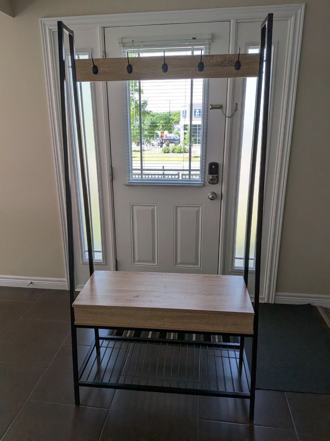 Hall Tree Bench with Storage and Hooks