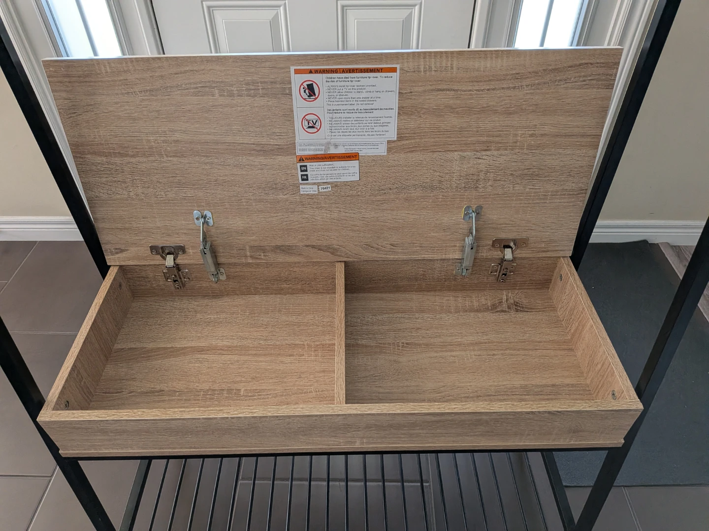 Hall Tree Bench with Storage and Hooks - photo 2