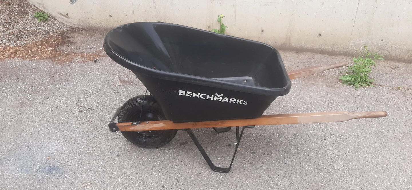 Premium BENCHMARK Black Wheelbarrow