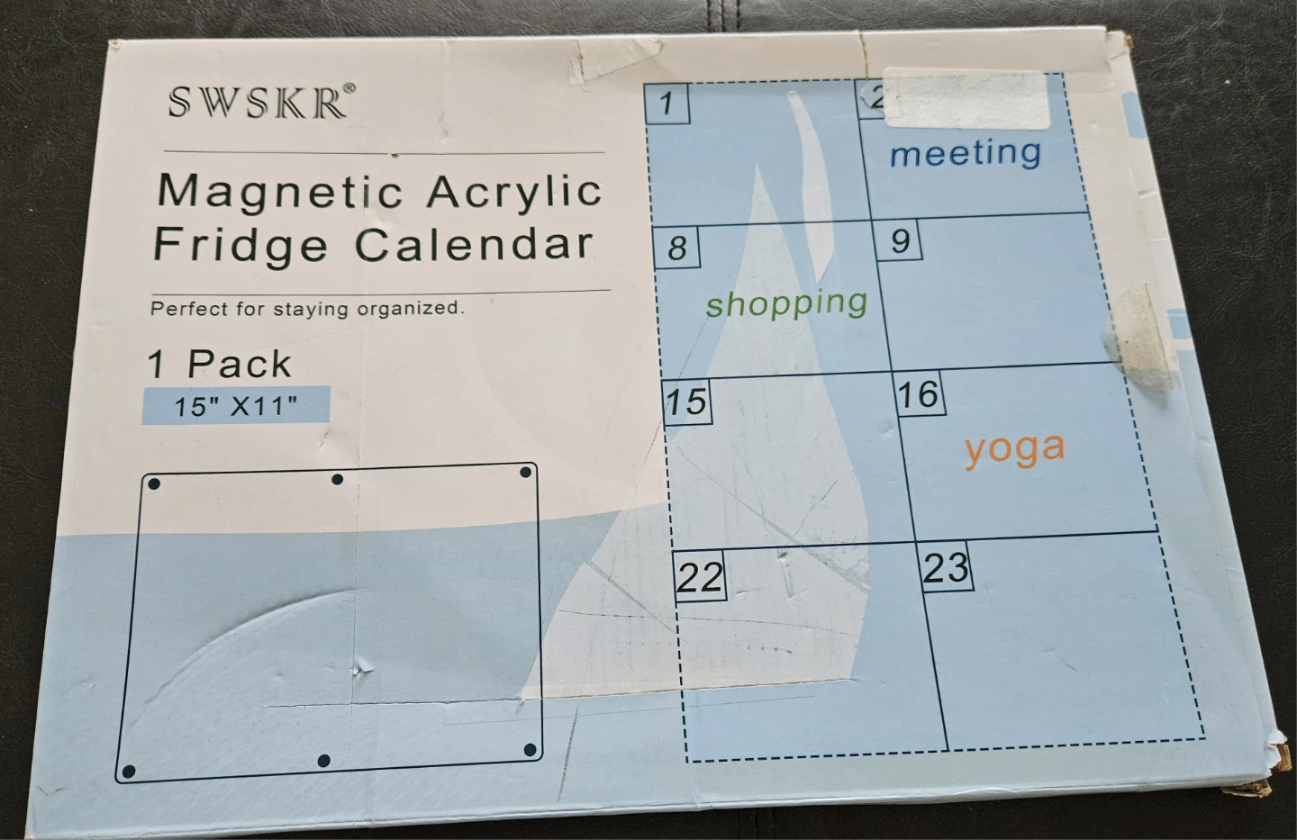 Magnetic Acrylic Calendar for Fridge - photo 2