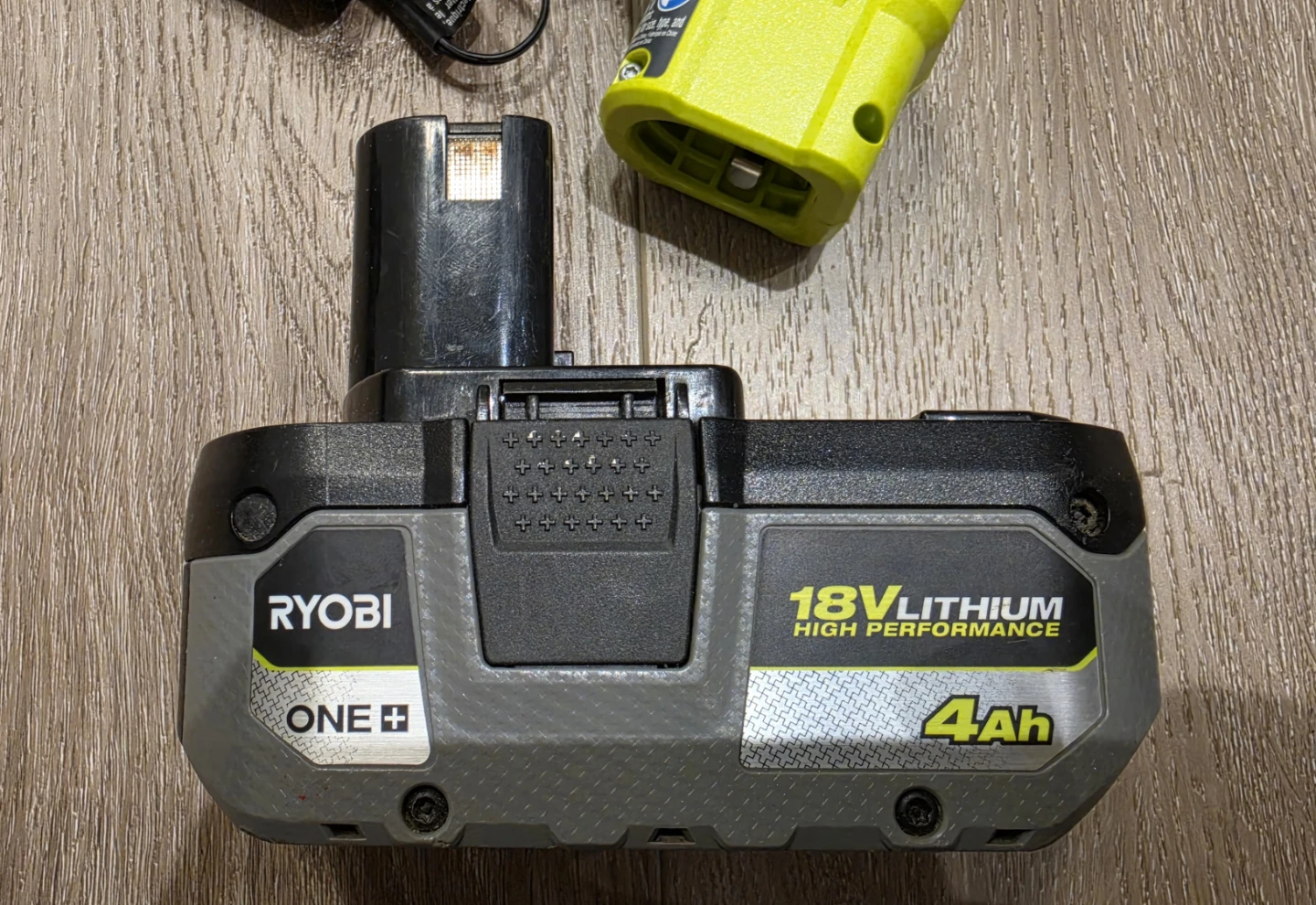 Two Ryobi ONE+ 18V Lithium 4.0Ah Battery and charger - photo 4